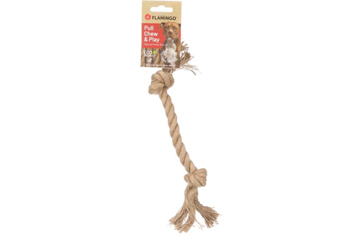 Flamingo Giocattolo  Kush Cordone con 2 nodi Marrone
