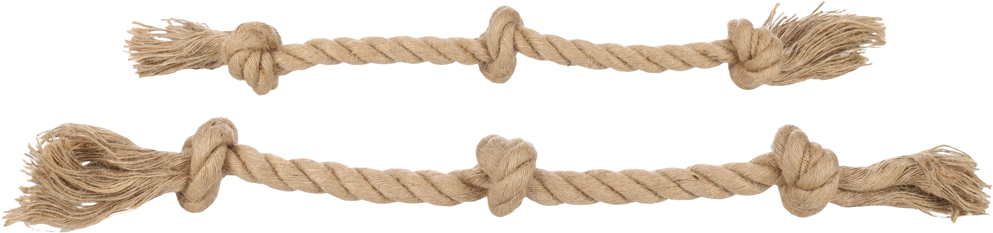 Flamingo Toy  Kush Cord with 3 knots Brown