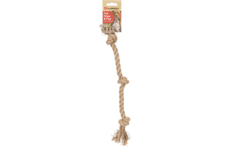 Flamingo Giocattolo  Kush Cordone con 3 nodi Marrone