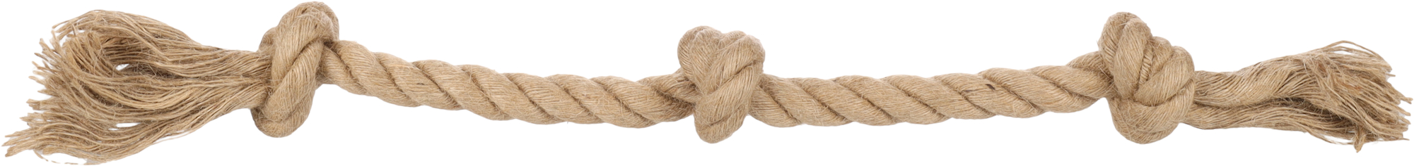 Flamingo Toy  Kush Cord with 3 knots Brown