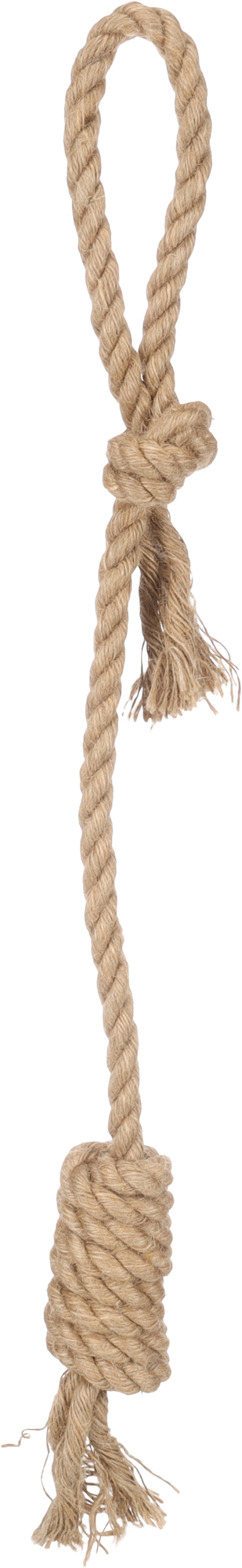 Flamingo Toy  Kush Tug rope with 2 knots Twist Brown