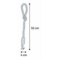 Flamingo Giocattolo  Kush Corda da tirare con 2 nodi Twist Marrone