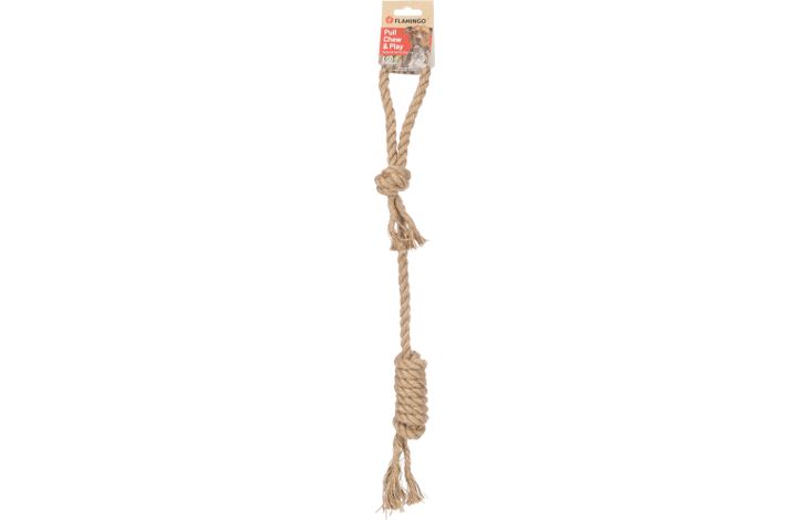 Flamingo Giocattolo  Kush Corda da tirare con 2 nodi Twist Marrone
