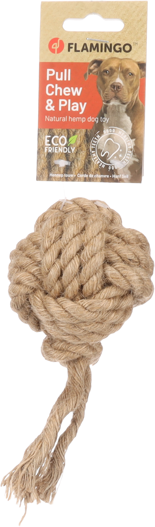 Flamingo Toy  Kush Knotted ball Brown