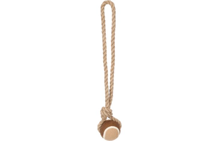 Flamingo Giocattolo  Kush Corda da tirare con palla da tennis Marrone