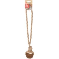 Flamingo Giocattolo  Kush Corda da tirare con palla da tennis Marrone