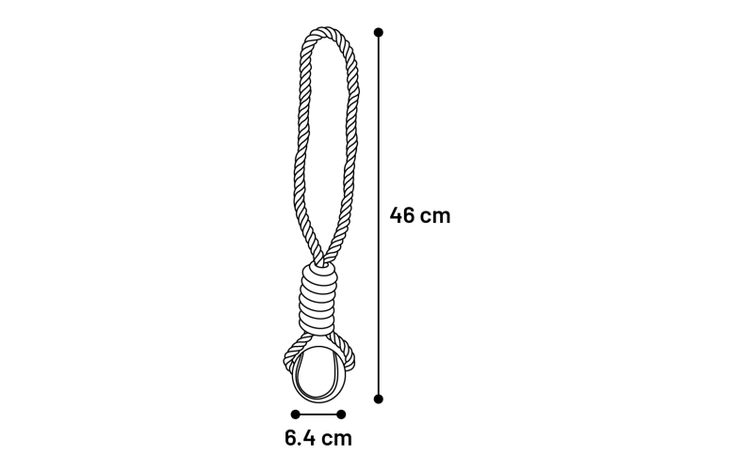 Flamingo Giocattolo  Kush Corda da tirare Twist con pallina Marrone