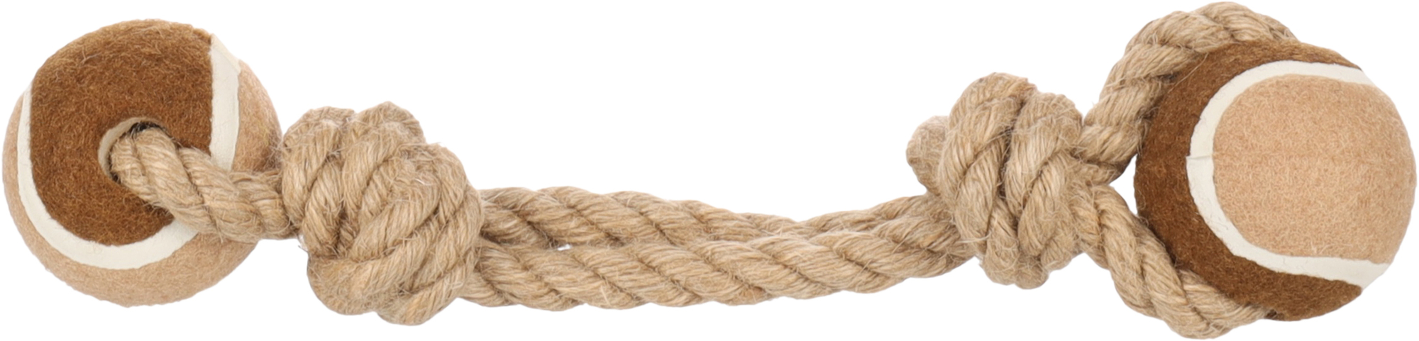 Flamingo Jouet  Kush Cordon Duo tennis avec 2 noeuds Brun