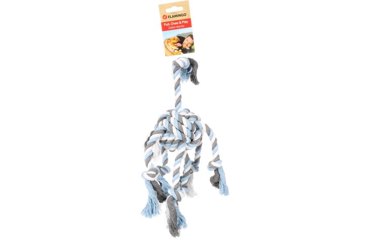 Flamingo Speelgoed  Jim Knoopbal Octopus Blauw