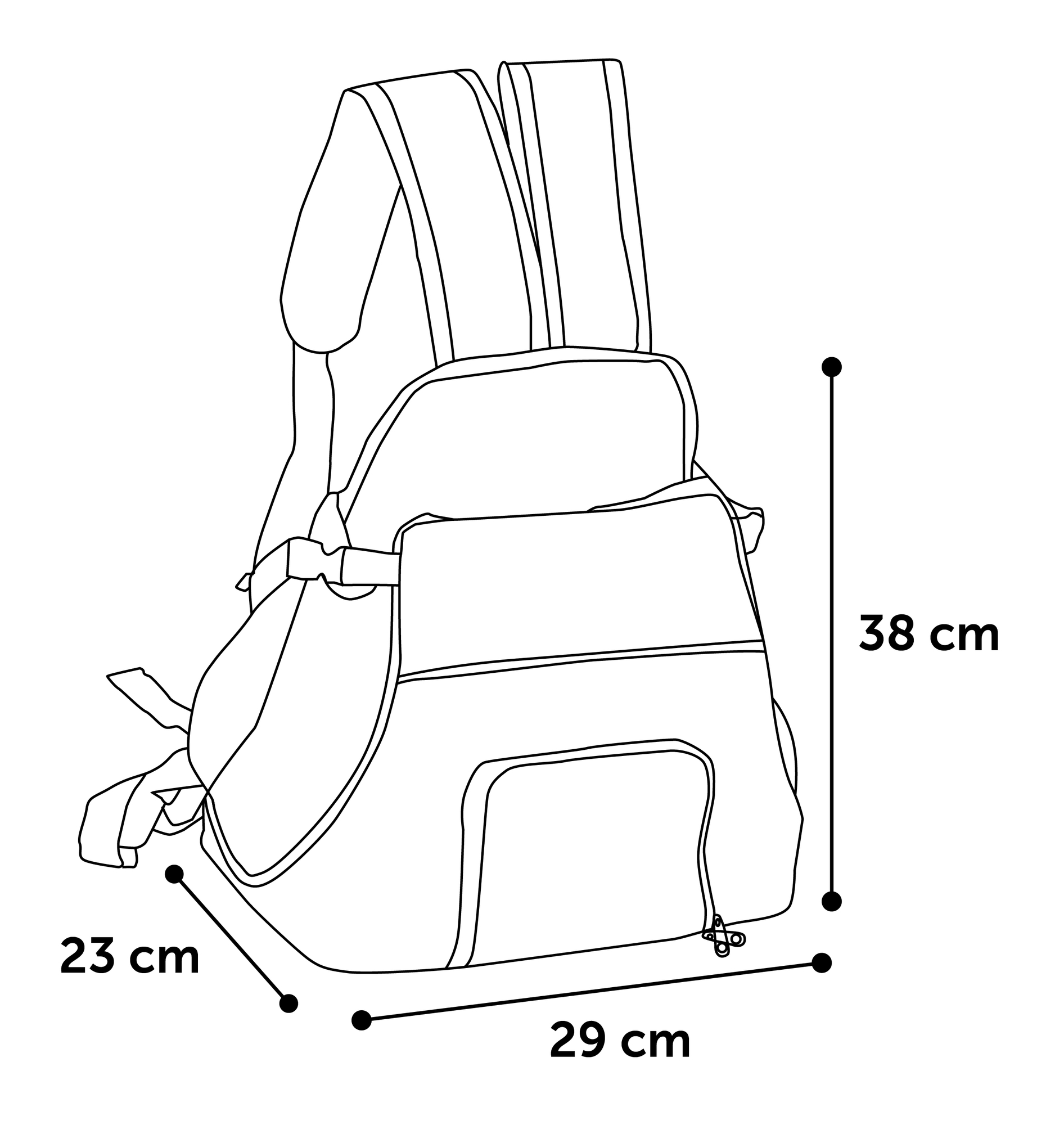 Flamingo Front carrier Xanty Pink