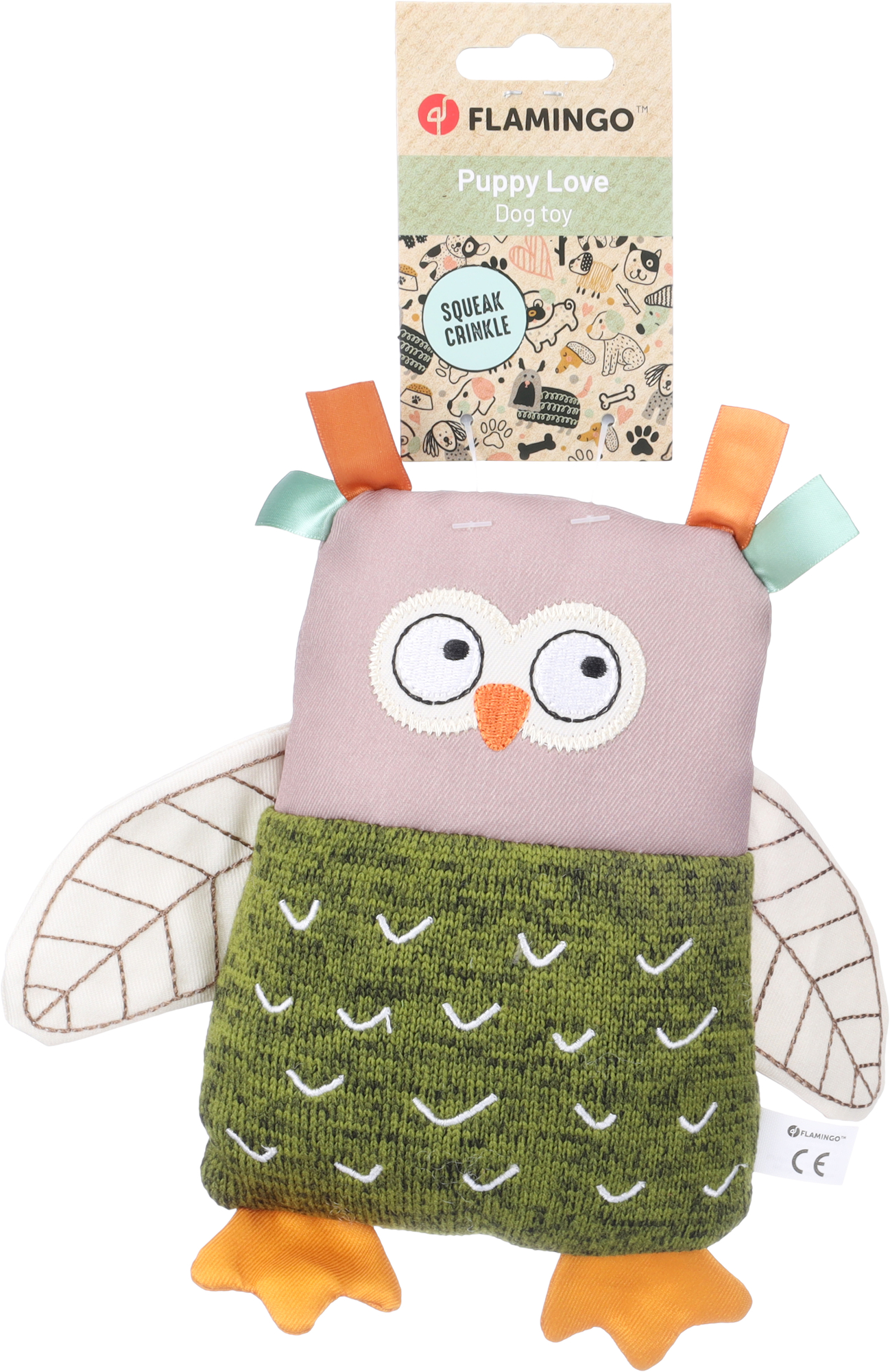 Flamingo Giocattolo Cucciolo Britty Gufo Verde
