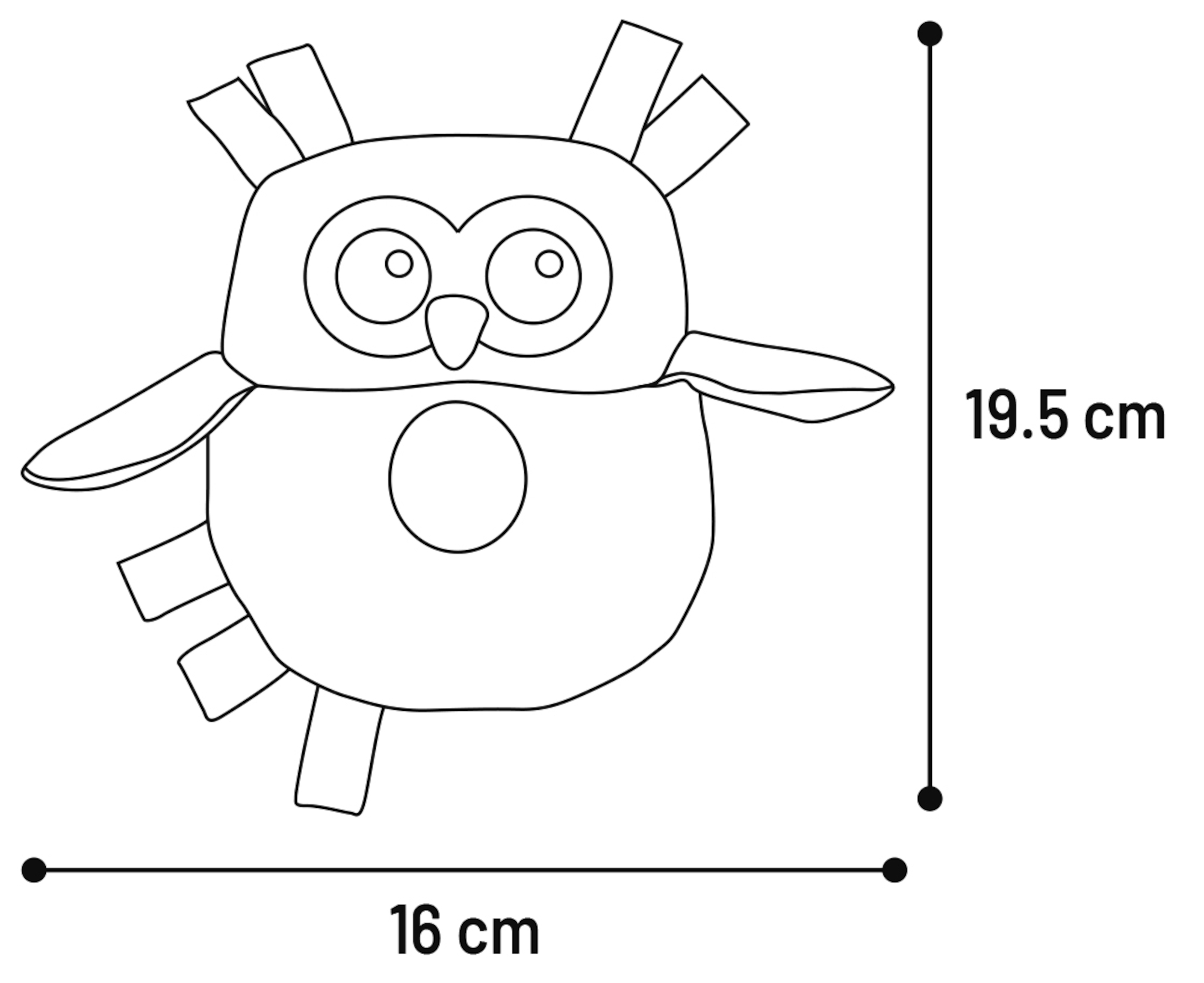 Flamingo Giocattolo Cucciolo Britty Gufo Verde