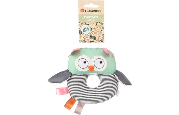 Flamingo Toy Puppy Britty Owl Green