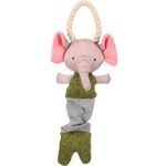 Toy Puppy Britty Elephant with rope Green