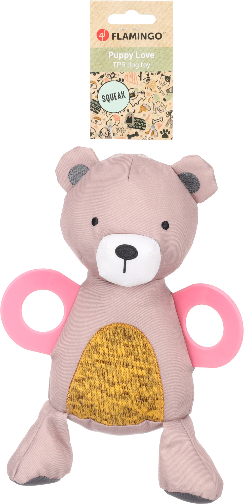 Flamingo Jouet Chiot Britty Ours Taupe