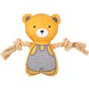 Speelgoed Puppy Britty Beer met touw Meerdere kleuren Beer Oker, Grijs, Wit, Zwart, Bruin Strepen