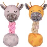 Toy Puppy Britty Giraffe with ball with rope Multiple colours