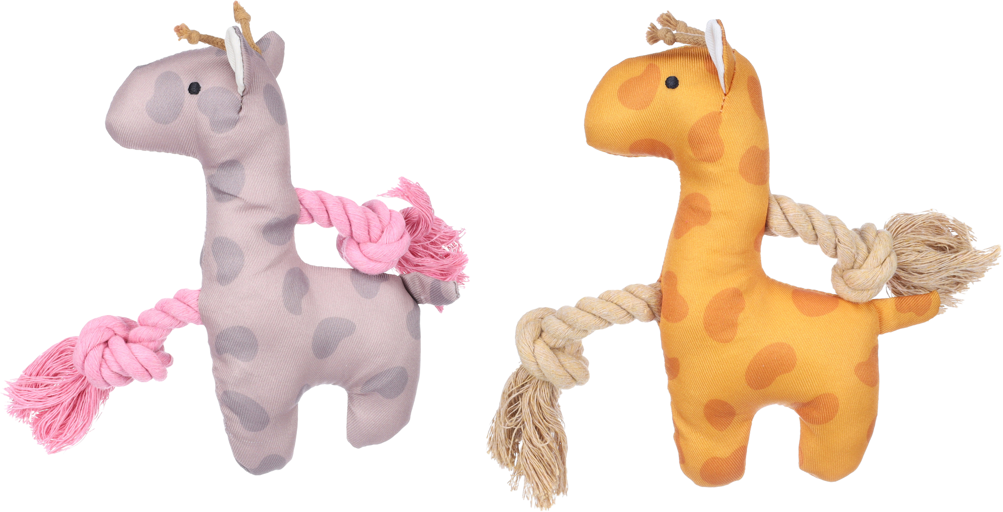 Flamingo Speelgoed Puppy Britty Hert met touw Meerdere kleuren