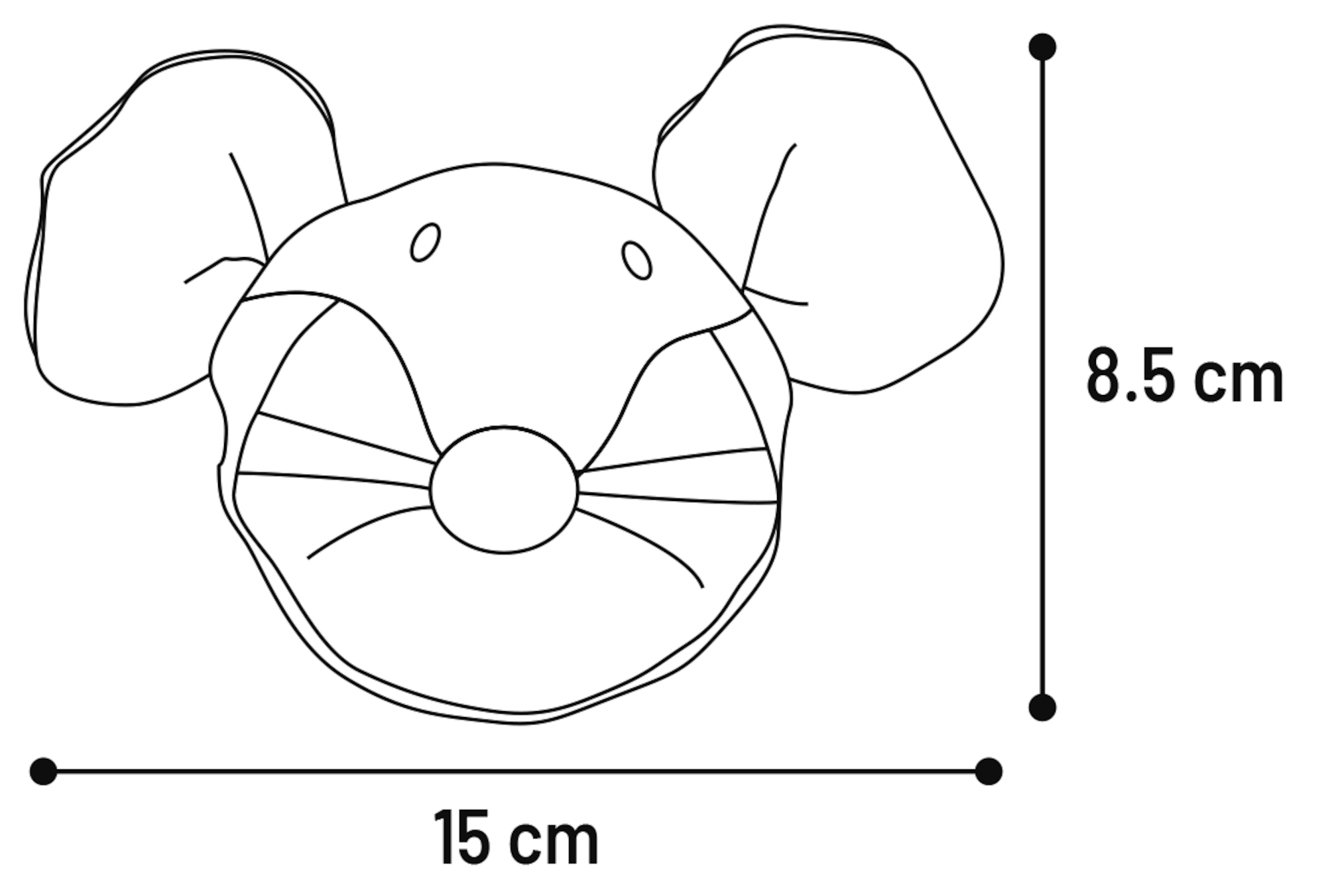 Flamingo Giocattolo Cucciolo Britty Topolino con pallina Colori multipli