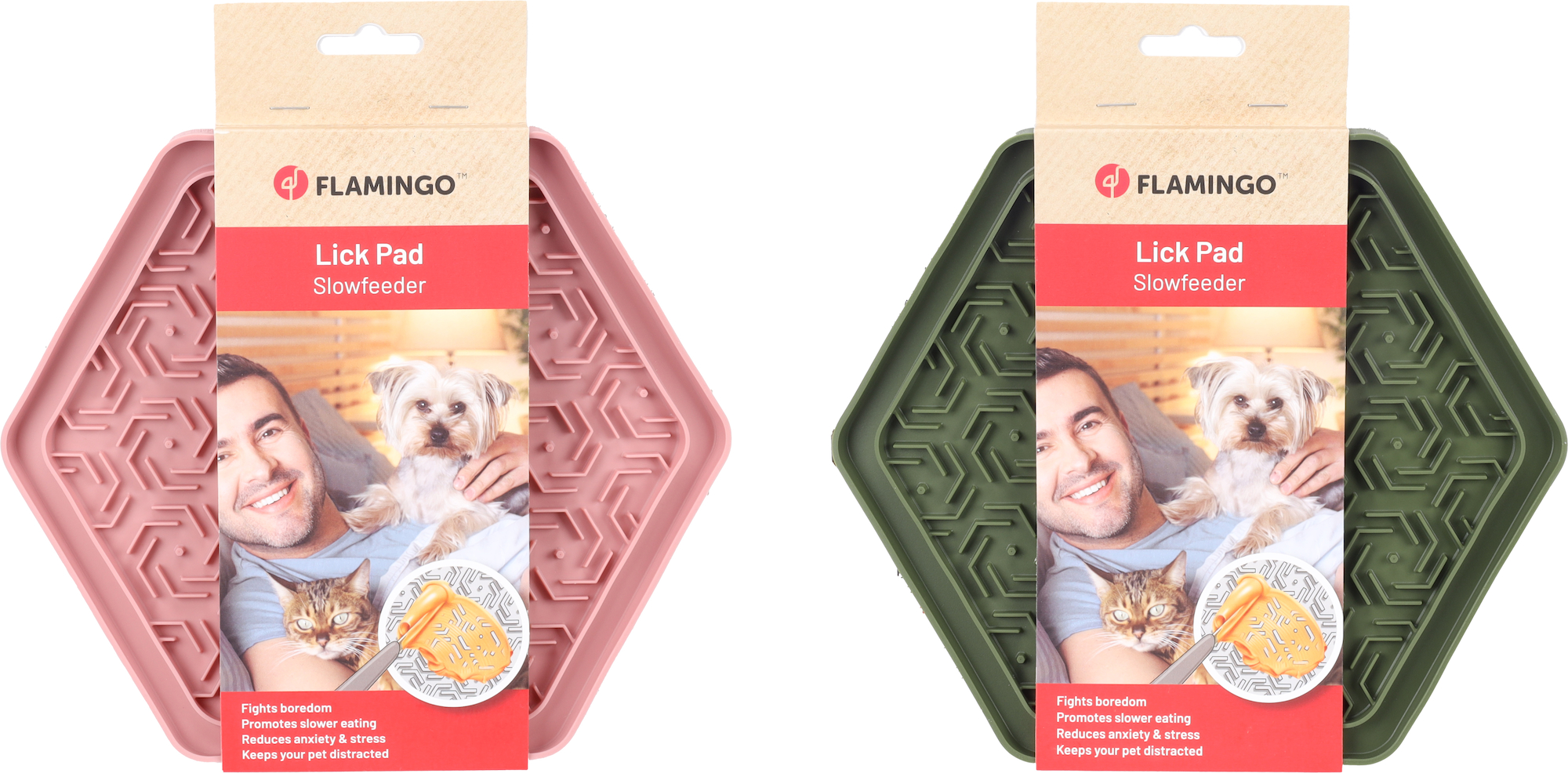 Flamingo Lick pad Jelly Multiple colours