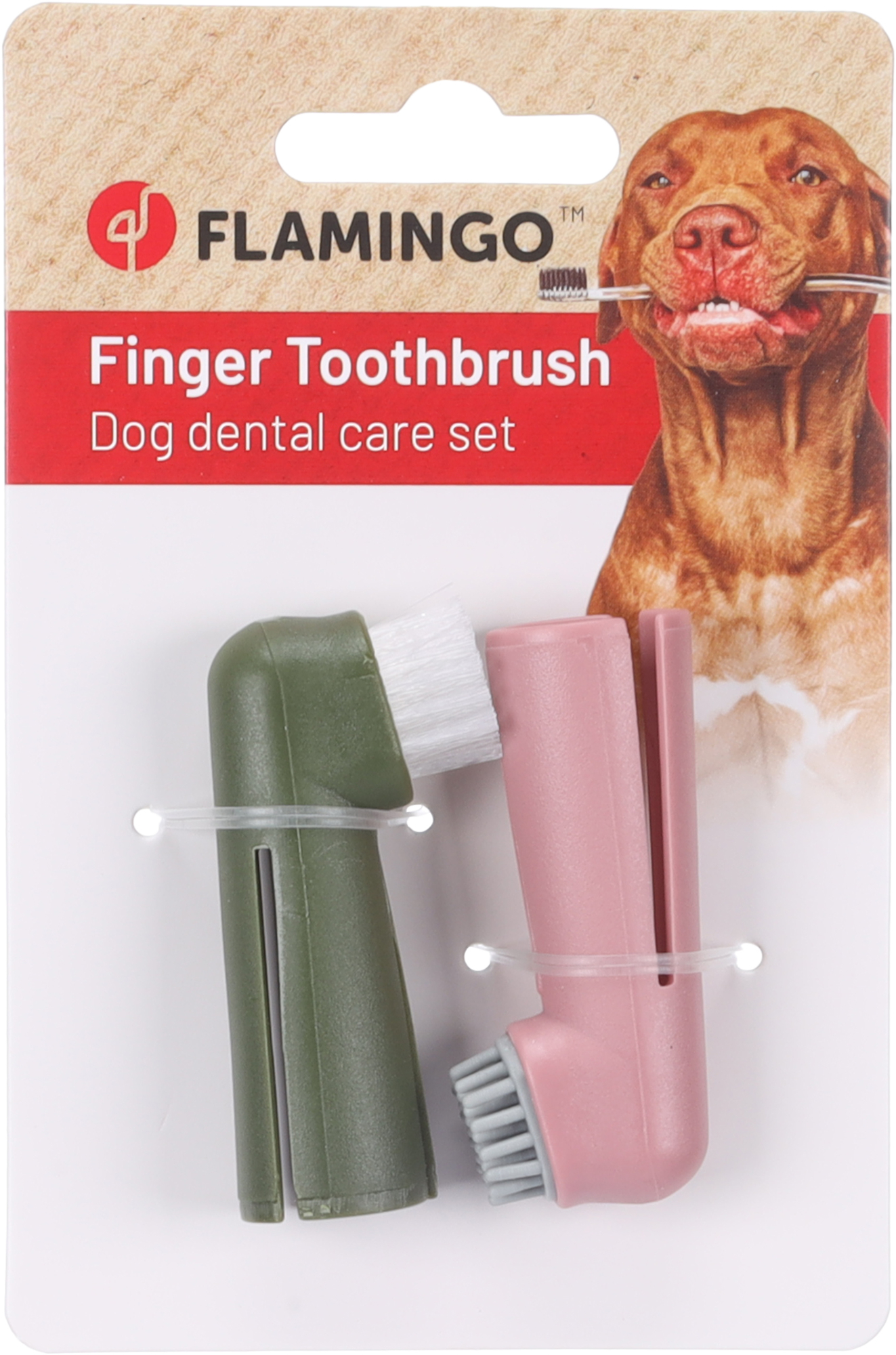 Flamingo Finger toothbrush Dentes