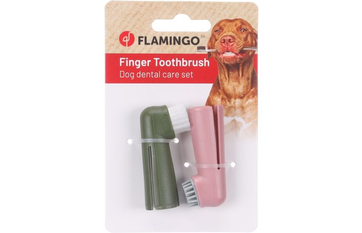 Flamingo Vingertandenborstel Dentes