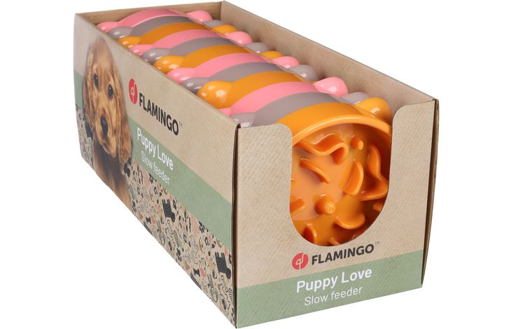 Flamingo Eetpot Slow feeder Bini Rond Meerdere kleuren