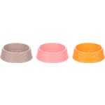 Feeding and drinking bowl Wavy Round Multiple colours