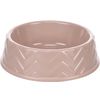 Futter- und Trinknapf Wavy Rund Mehrere Farben Taupe Winkelmuster