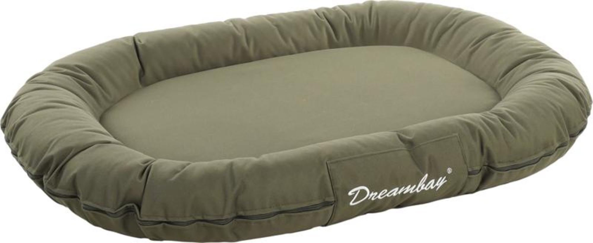 Flamingo Cushion Dreambay® Oval Olive green