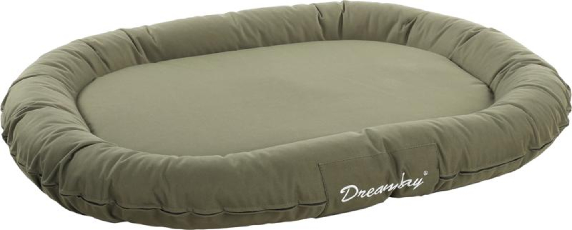 Flamingo Cushion Dreambay® Oval Olive green