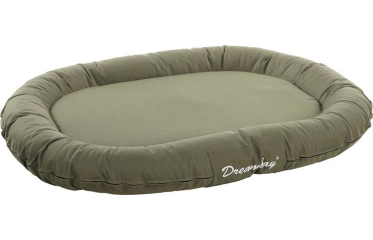 Flamingo Cushion Dreambay® Oval Olive green
