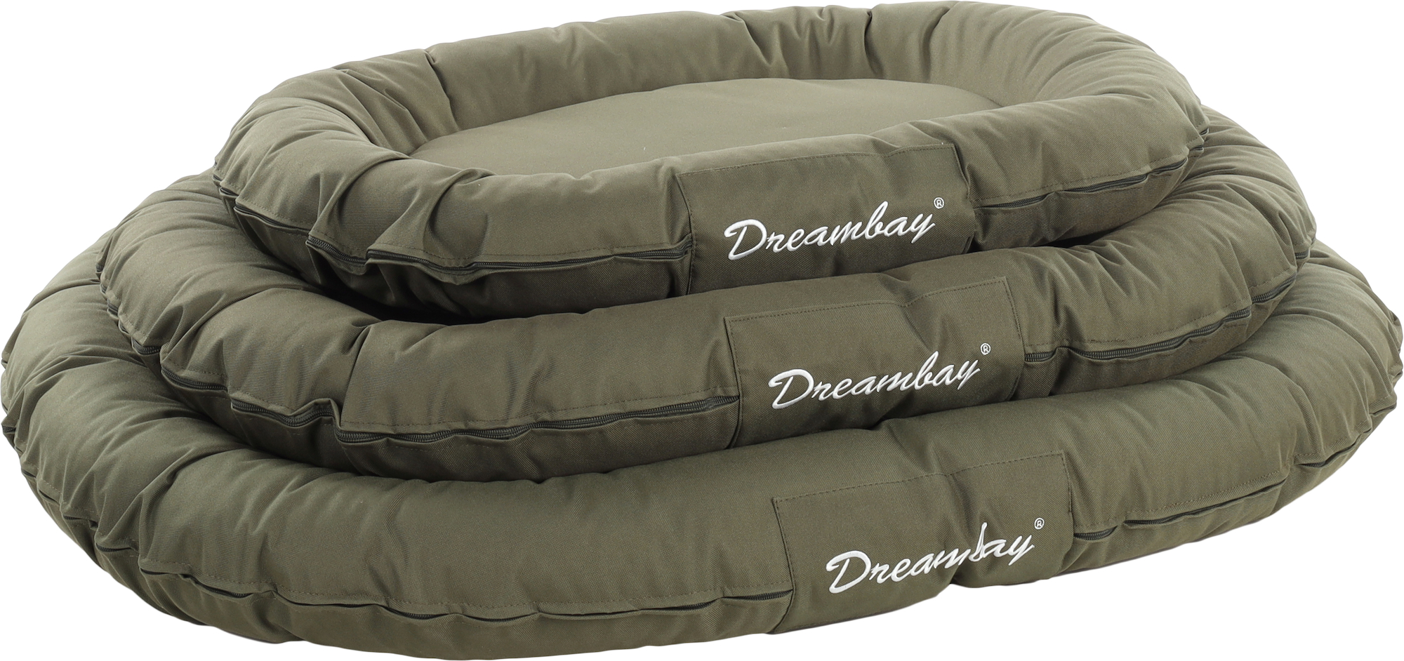 Flamingo Cushion Dreambay® Oval Olive green