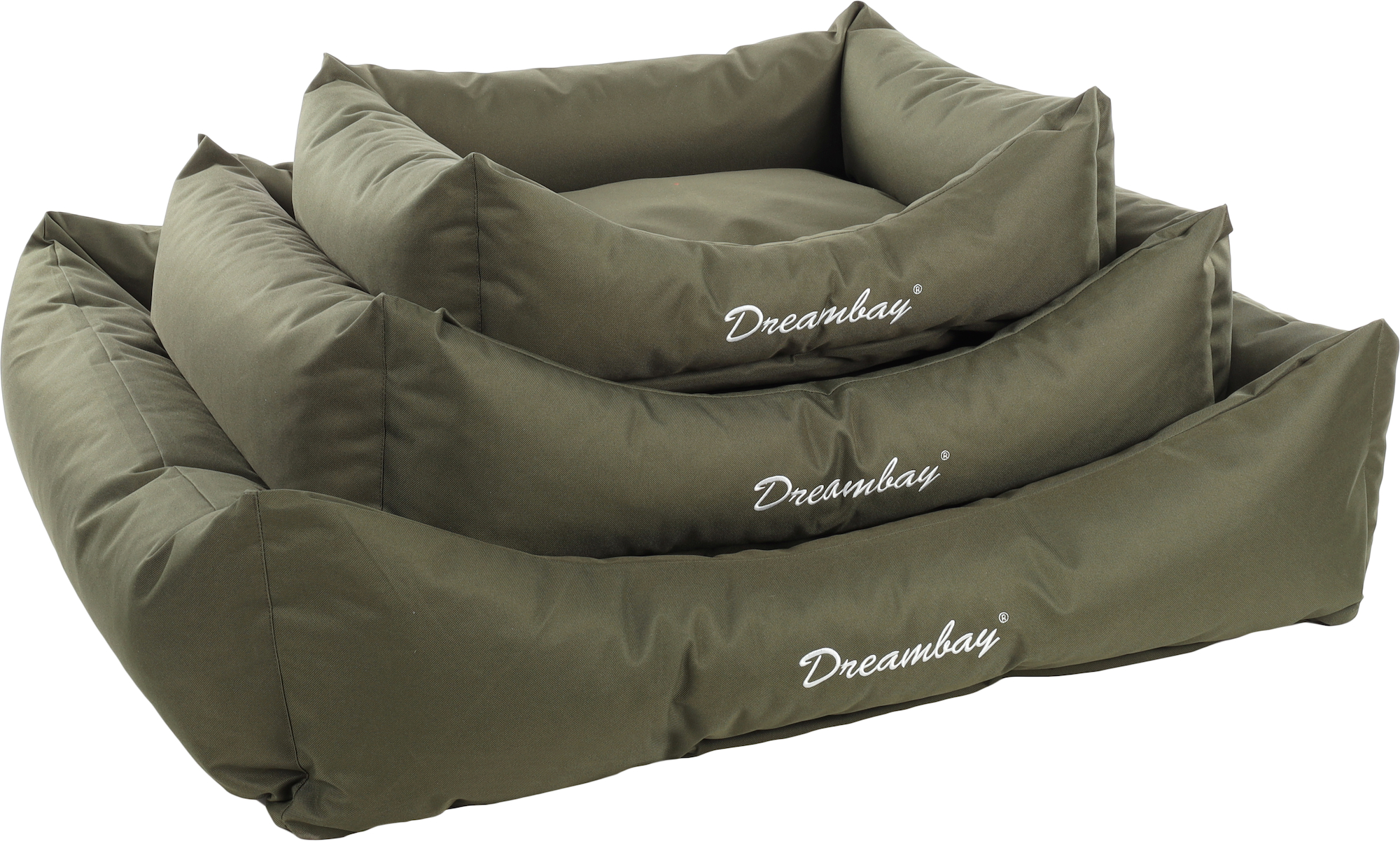 Flamingo Basket Dreambay® Rectangle Olive green