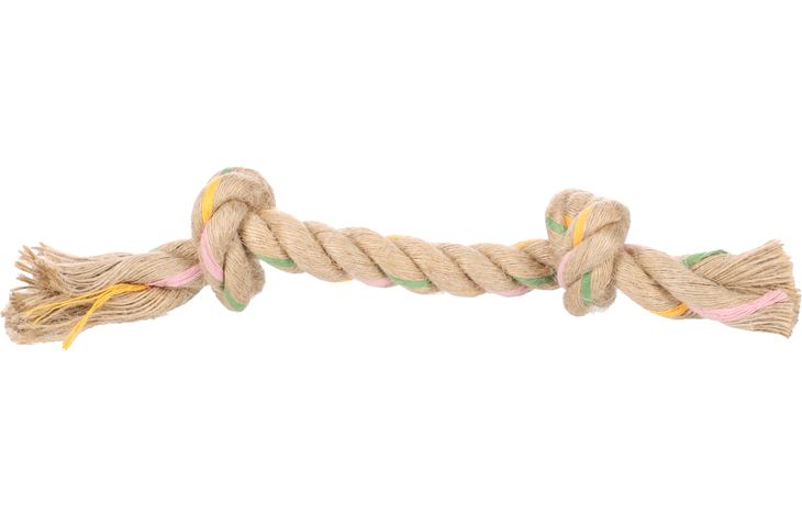 Flamingo Speelgoed Puppy Luro Touw met 2 knopen Bruin