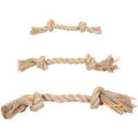 Flamingo Speelgoed Puppy Luro Touw met 2 knopen Bruin