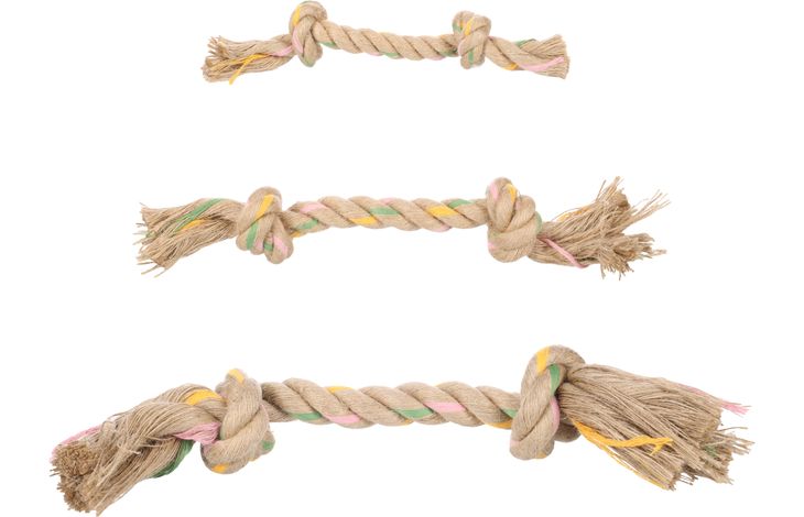 Flamingo Speelgoed Puppy Luro Touw met 2 knopen Bruin