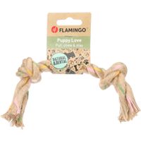 Flamingo Speelgoed Puppy Luro Touw met 2 knopen Bruin
