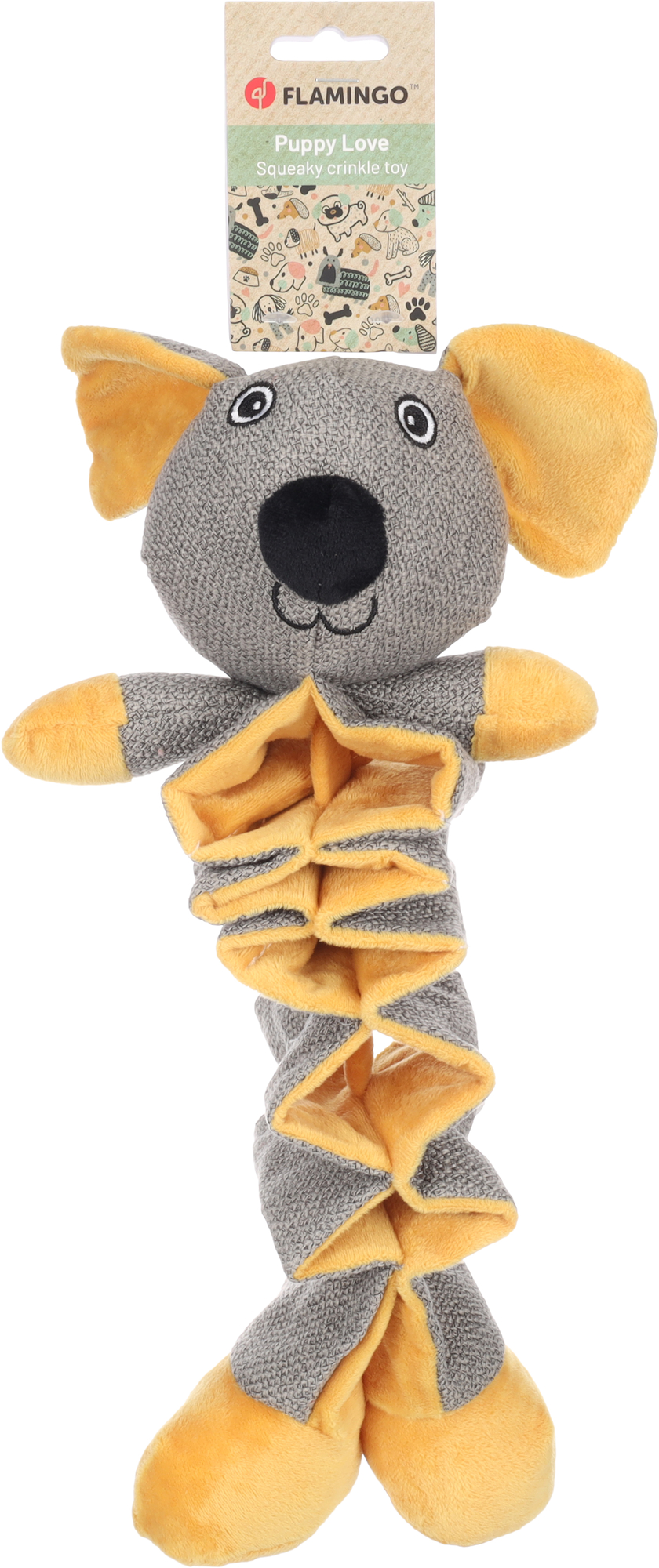 Flamingo Toy Puppy Folsy Mouse Ochre