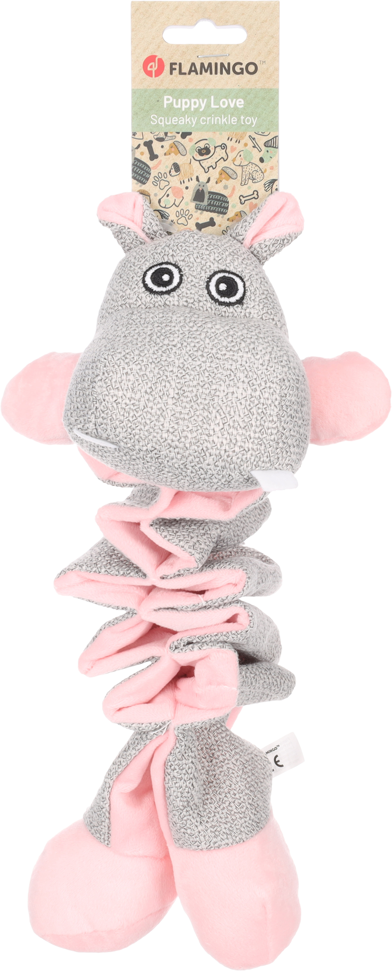 Flamingo Toy Puppy Filsy Hippopotamus Pink