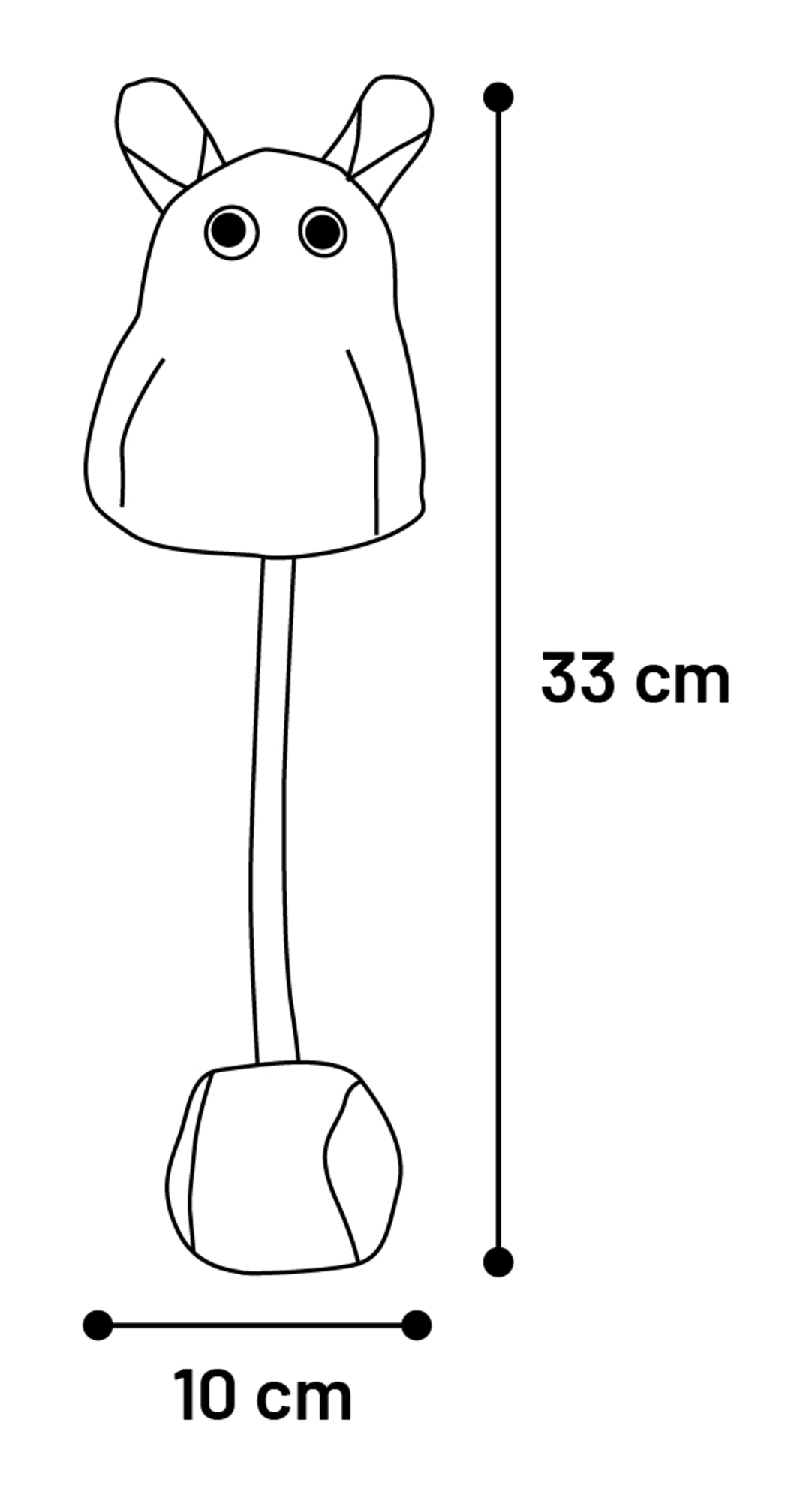 Flamingo Toy Puppy Felsy Mouse & Hippopotamus with ball with rope Multiple colours