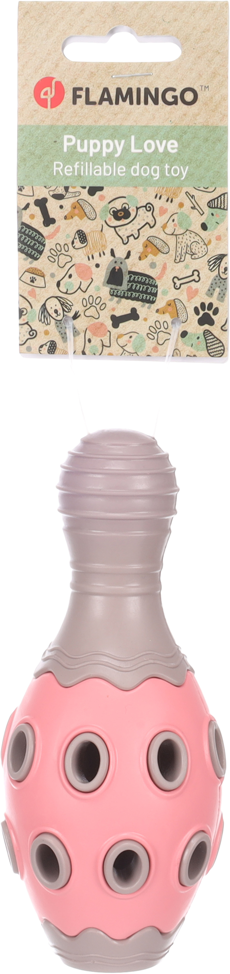 Flamingo Toy Puppy Benty Cone Pink