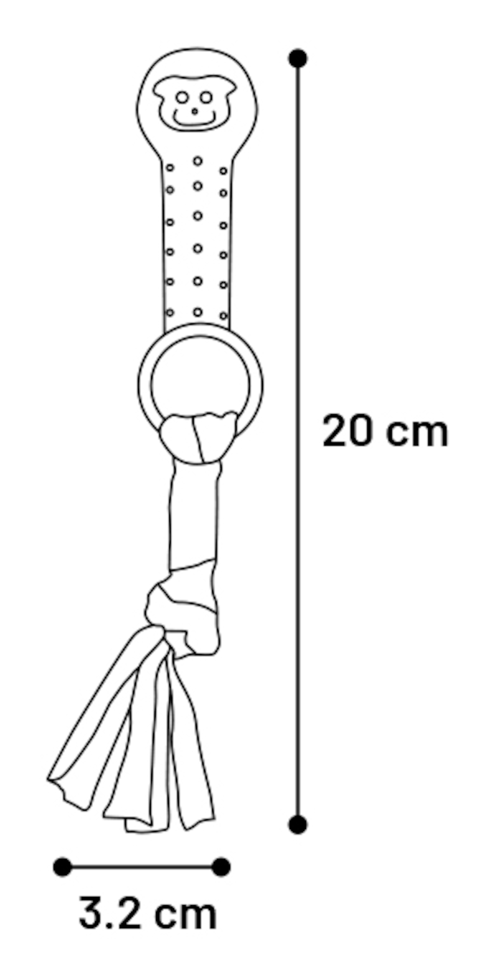 Flamingo Toy Puppy Bunty Bone Taupe