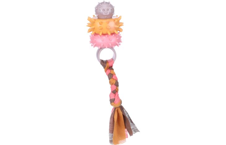 Flamingo Speelgoed Puppy Bunty Ring Taupe