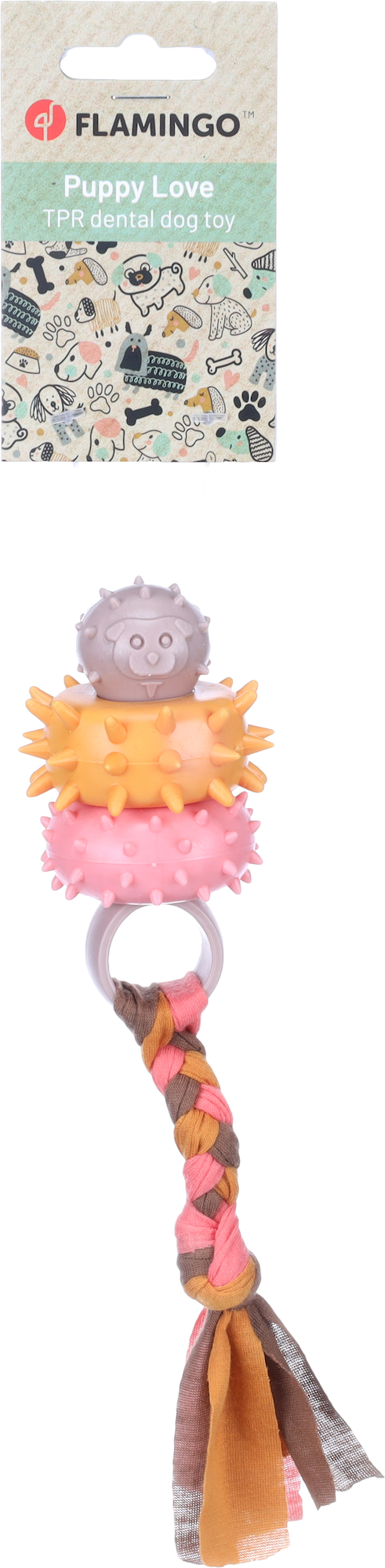 Flamingo Toy Puppy Bunty Ring Taupe