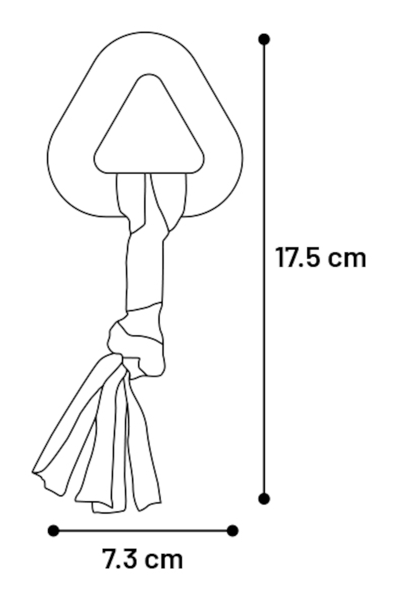 Flamingo Toy Puppy Bunty Triangle Taupe