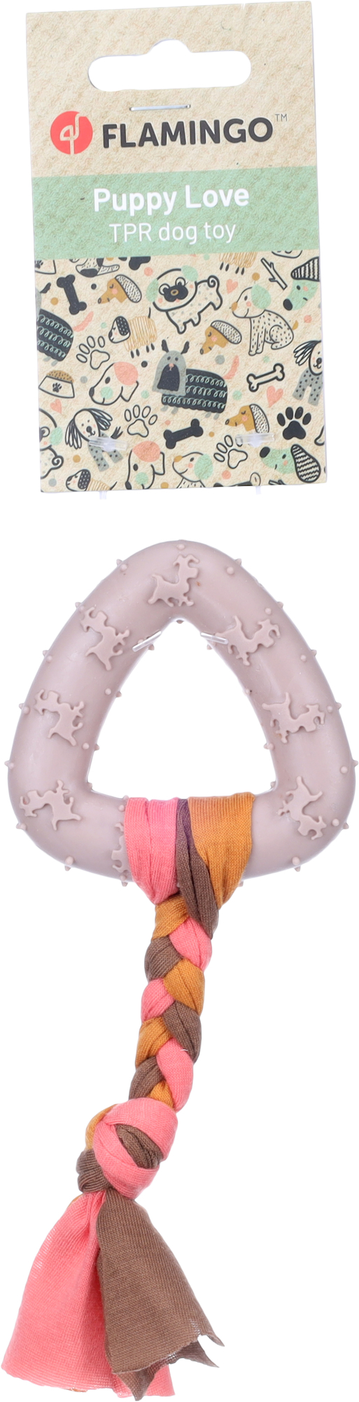 Flamingo Toy Puppy Bunty Triangle Taupe