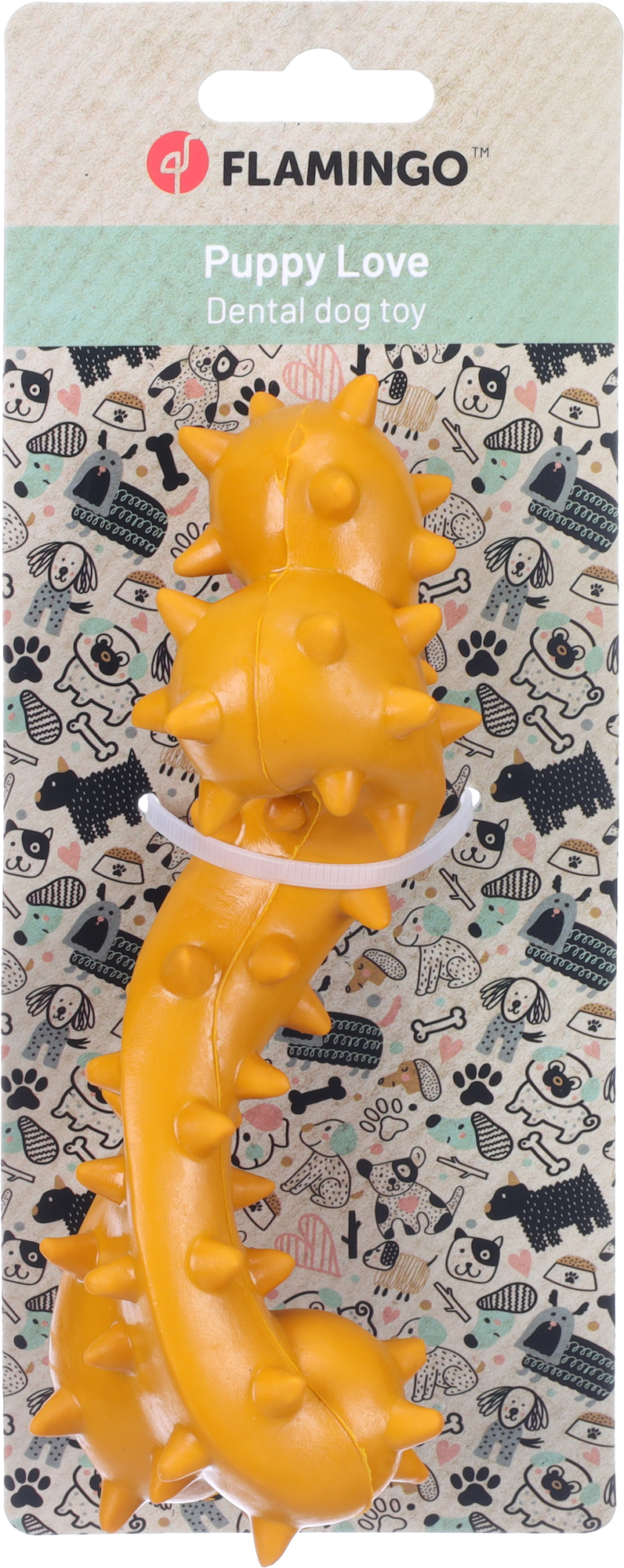 Flamingo Toy Puppy Binty Bone Ochre