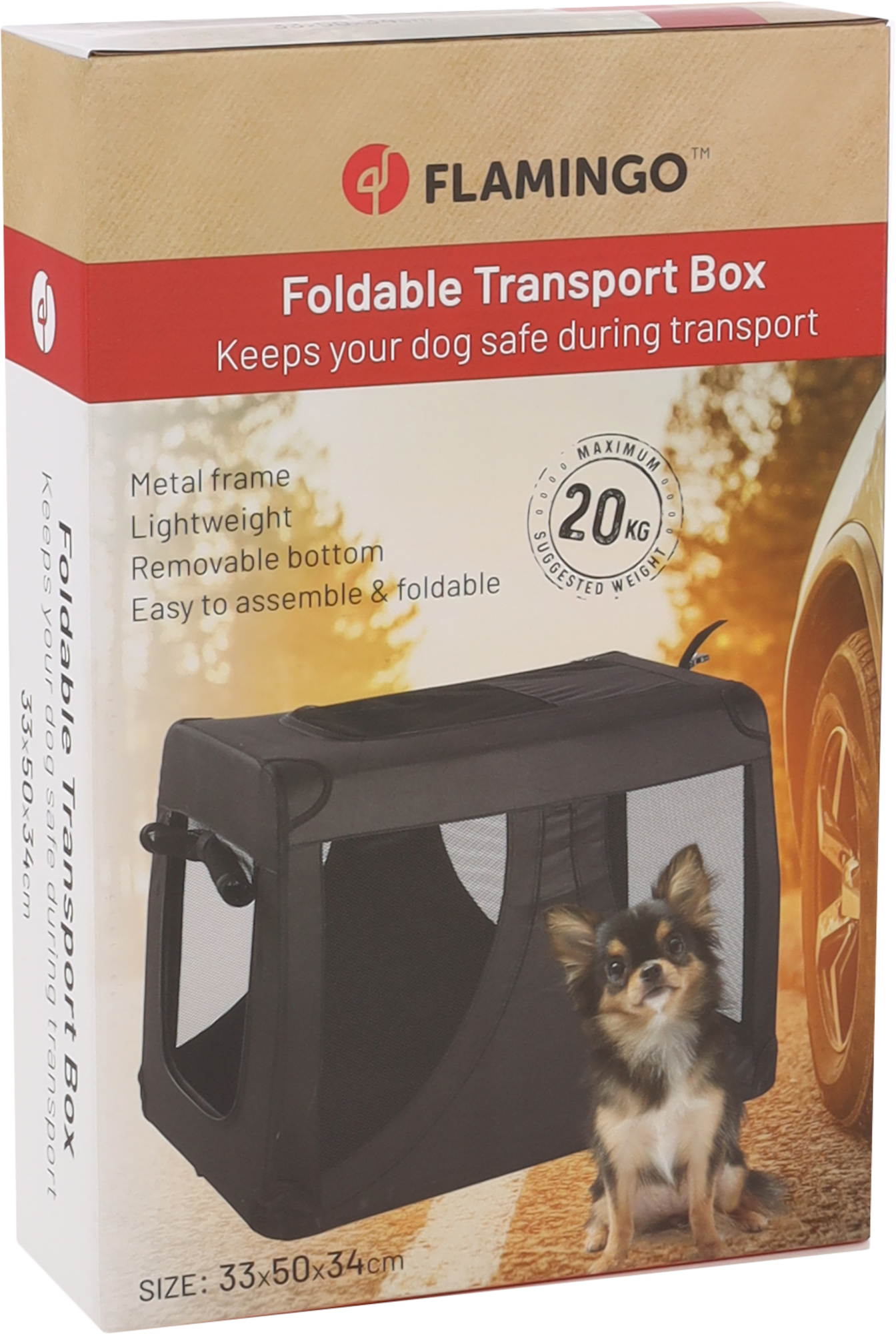 Flamingo Transport cage Gepetto Black