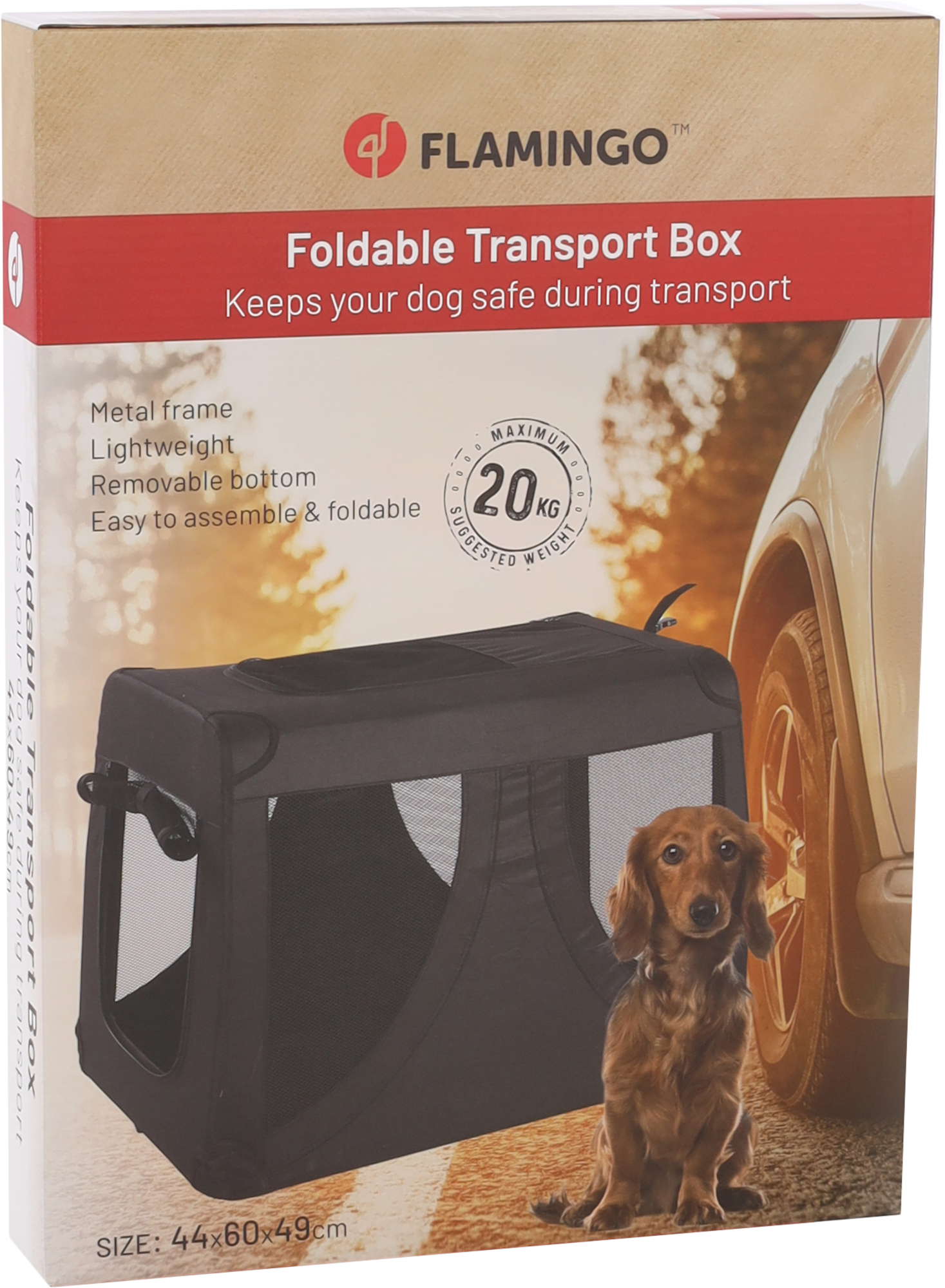 Flamingo Transport cage Gepetto Black